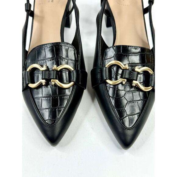 Giani Bernini Women's Brielle Pointed Toe Slingback Pumps  7.5M Black NWT - Picture 4 of 8